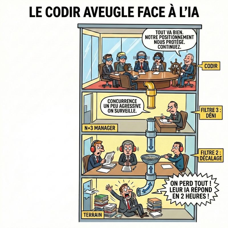 Les concurrents face à l'IA